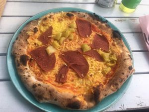 “Rustic Vegan” pizza at Francesca & Fratelli - List in Hannover