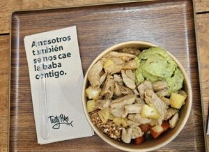 Heura and Cream Poke at Tasty Poke Bar in Tenerife