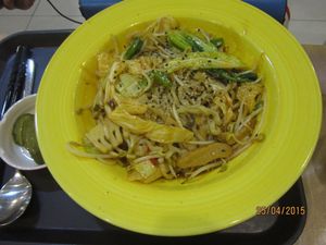 Stirfried noodles at Loving Hut - Yonsei University in Seoul