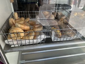 Some of the bagel Case!!  at Village Bagel in Edwards
