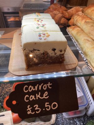 Carrot cake at Black Rabbit in Edinburgh