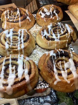 Cinnamon rolls at Black Rabbit in Edinburgh