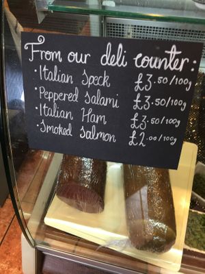 deli counter at Black Rabbit in Edinburgh