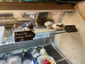 Display case   at Black Rabbit in Edinburgh