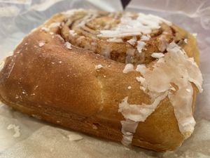 Cinnamon bun   at Black Rabbit in Edinburgh