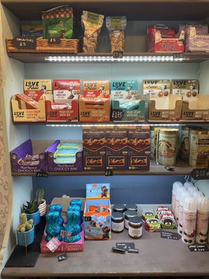 Sell sweets and chocolate too   at Black Rabbit in Edinburgh