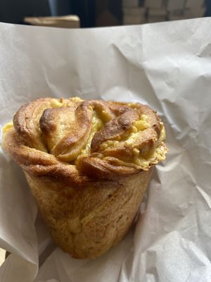 Savoury cheese and herb cruffin it was delicious   at Black Rabbit in Edinburgh