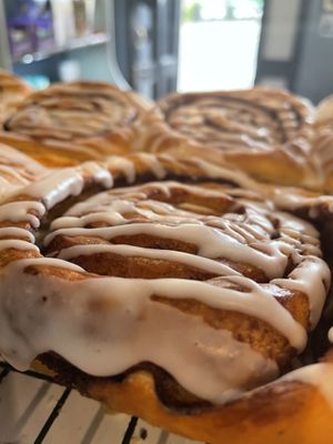 Cinnamon rolls:)  at Black Rabbit in Edinburgh