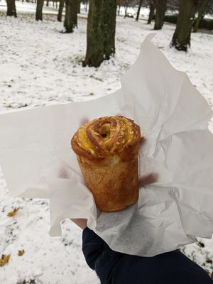 Cheese cruffin at Black Rabbit in Edinburgh