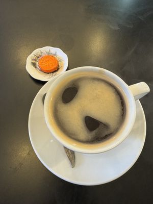 Coffee   at Black Rabbit in Edinburgh