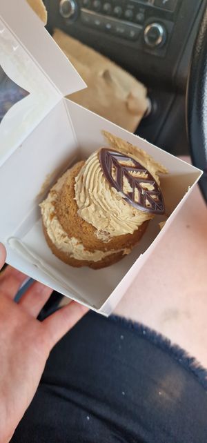 Don't quote me on this but I'm sure this was coffee flavoured, a coffee walnut hoof perhaps? at Black Rabbit in Edinburgh