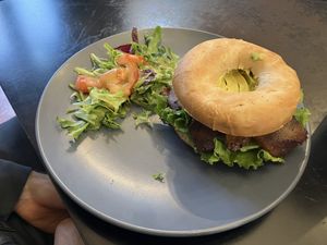 Black Rabbit bagel  at Black Rabbit in Edinburgh