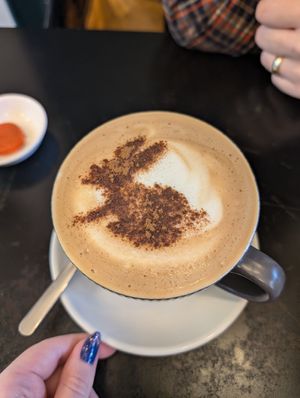 Chai latte at Black Rabbit in Edinburgh