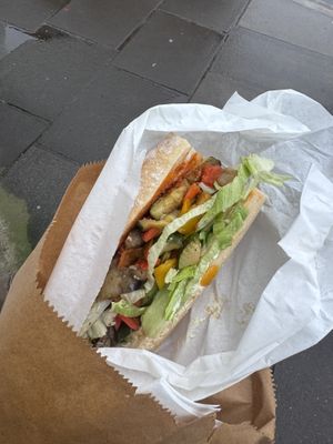 Roasted veg   at Black Rabbit in Edinburgh