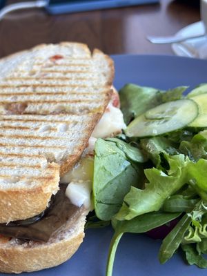 Aubergine and mozzarella special  at Black Rabbit in Edinburgh