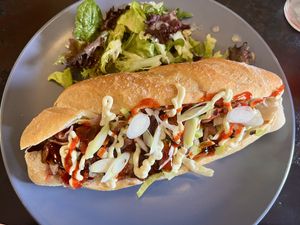 Tofu Teriyaki Sandwichh  at Black Rabbit in Edinburgh