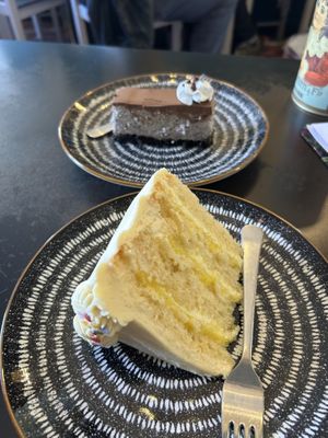 Cakes were delicious   at Black Rabbit in Edinburgh