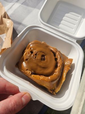 Biscoff Bun at Black Rabbit in Edinburgh