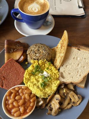 Full breakfast  at Black Rabbit in Edinburgh