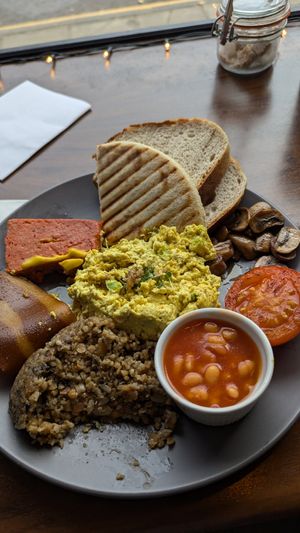 Full breakfast at Black Rabbit in Edinburgh