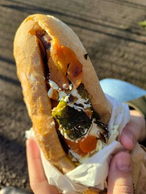 Festive baguette at Black Rabbit in Edinburgh