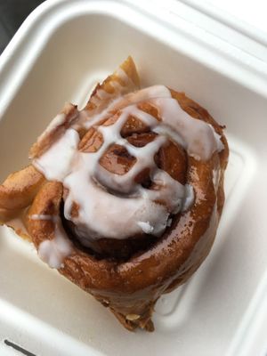 Cinnamon roll  at Black Rabbit in Edinburgh