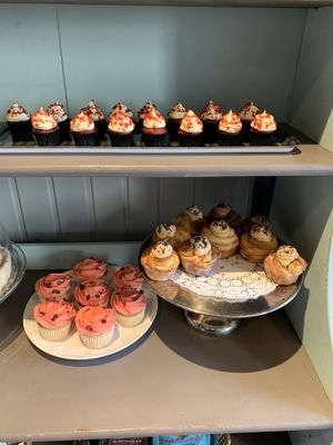 Selection of cakes at Black Rabbit in Edinburgh