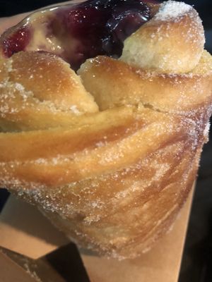 Large cruffin at Black Rabbit in Edinburgh