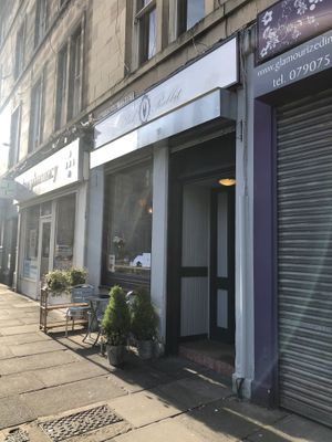 Outside of the shop  at Black Rabbit in Edinburgh