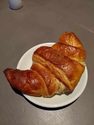 Biscoff croissant at Black Rabbit in Edinburgh
