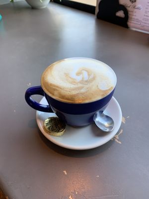 Oat latte at Black Rabbit in Edinburgh