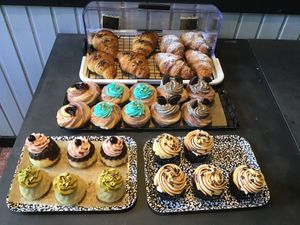 A selection of pastries  at Black Rabbit in Edinburgh