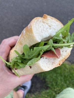 Smoky sandwich  at Black Rabbit in Edinburgh