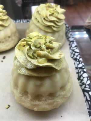 White chocolate and pistachio cougar hoof at Black Rabbit in Edinburgh