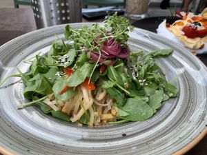 Spicy rice noodle salad  at Kivi Paber Käärid in Tallinn