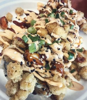 Redlands roll at Jades Vegan Sushi in Loma Linda