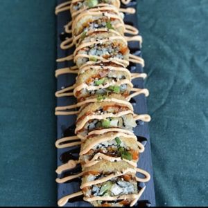 Crunch Roll at Jades Vegan Sushi in Loma Linda