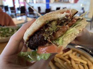 Veganer Burger   at Sarah's Mediterranean Secret in Heringsdorf