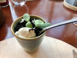 beautiful presentation - everything was edible at Ronin in Angers