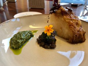 Fresh pesto to complement the dish at Ronin in Angers