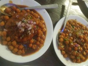 Vegan Entree: Aloo Tiki and Raj Kachori at Royal Sweets Cafe in Blacktown