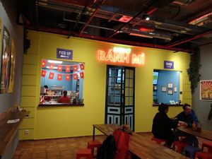 Order window and pick up window. at District Vietnamese Streetfood in Frankfurt