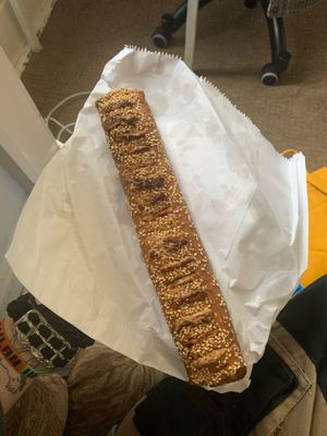 Tahini and Praline flute (soooo delicious) at Greek Artisan Pastries in Edinburgh