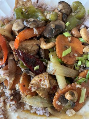 Cashew wok  at Aloy Modern Thai in Denver