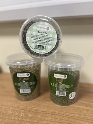 3 for 2 on herbs and spices   at Grape Tree in Hexham