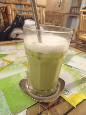 Matcha milkshake at Dobrá Cajovna in Kutna Hora