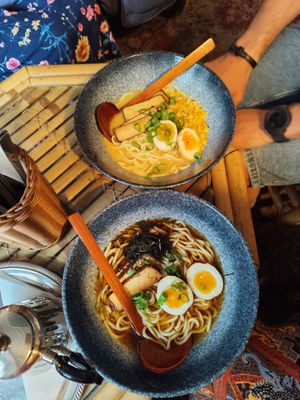 Vegetarian noodle soups at Dobrá Cajovna in Kutna Hora