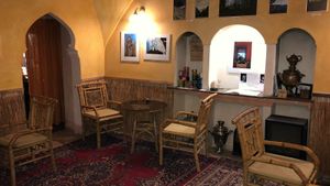 The well decorated unique idian atmoshere... at Dobrá Cajovna in Kutna Hora