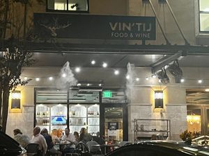 Great outdoor patio  at Vin'tij in Miramar Beach