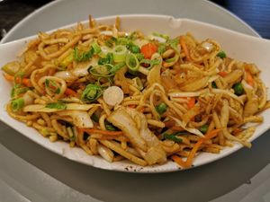 Veg noodles at Mint Dosa in Southampton
